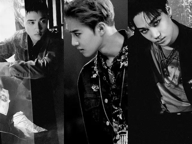 人気アイドルグループ「EXO」のKAIとD.O、SUHOのティザー画像が公開された（提供:OSEN）