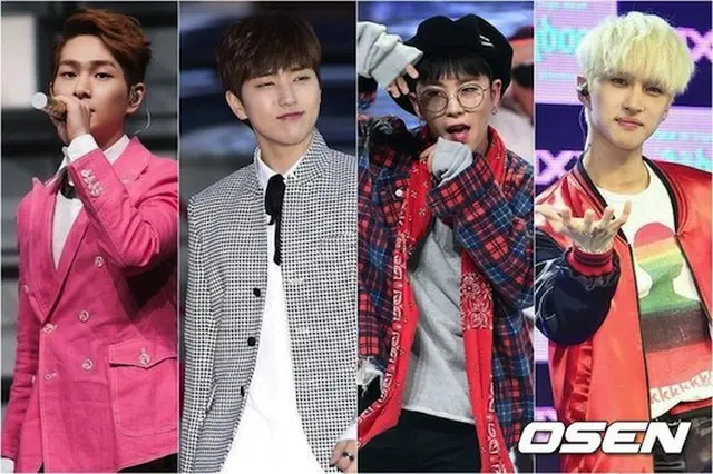「人気歌謡」のスペシャルステージでオンユ（SHINee）、サンドゥル（B1A4）、テイル（Block B）、ケン（VIXX）が団結してバラード曲を披露する（提供:OSEN）
