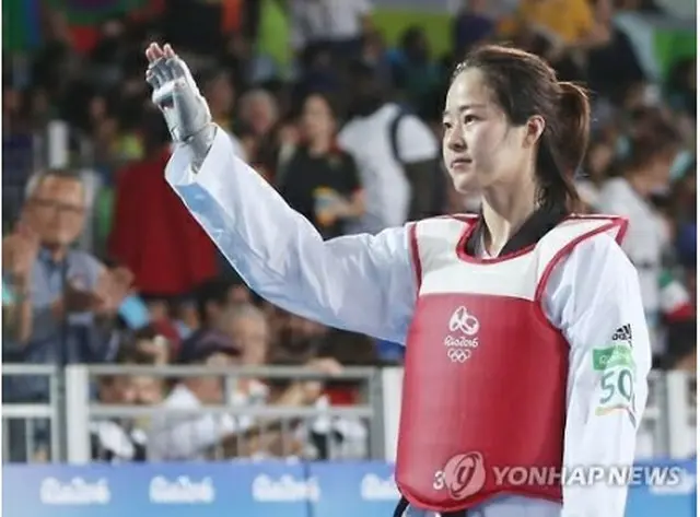 韓国勢８個目の金メダルを獲得した呉慧悧＝（聯合ニュース）
