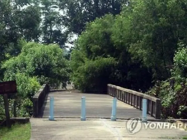 板門店の共同警備区域から見た「帰らざる橋」（韓米連合軍司令部提供、資料写真）＝（聯合ニュース）