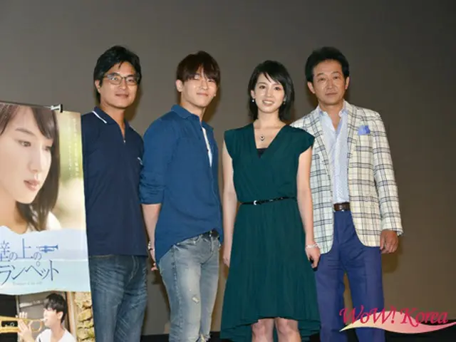 【イベントレポ】桜庭ななみがL.Joe(TEENTOP)に驚いた撮影秘話をポロリ！映画「絶壁の上のトランペット」舞台あいさつ開催