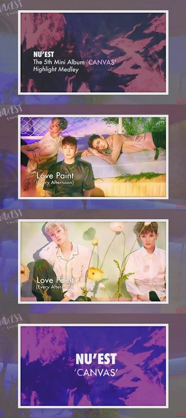 韓国ボーイズグループ「NU‘EST」が、5thミニアルバム「CANVAS」の全曲メドレー映像を公開した。（提供:OSEN）
