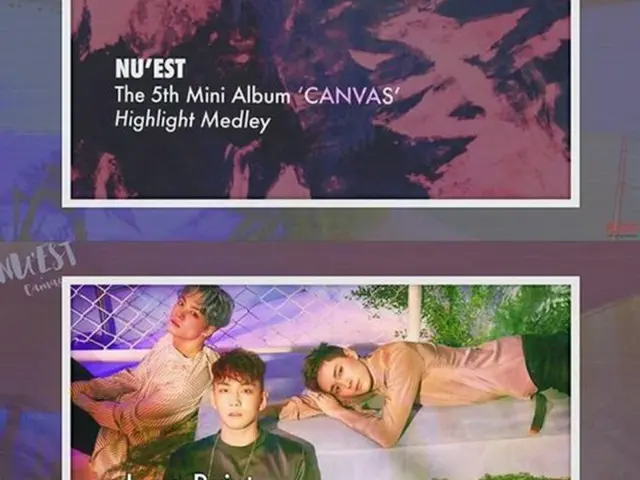 韓国ボーイズグループ「NU‘EST」が、5thミニアルバム「CANVAS」の全曲メドレー映像を公開した。（提供:OSEN）