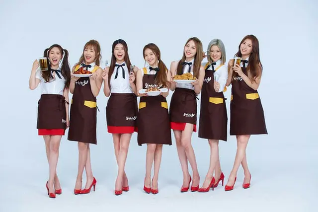 韓国ガールズグループ「Brave Girls」がチキンの広告モデルに抜てきされた。（提供:news1）
