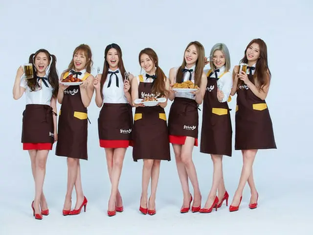 韓国ガールズグループ「Brave Girls」がチキンの広告モデルに抜てきされた。（提供:news1）