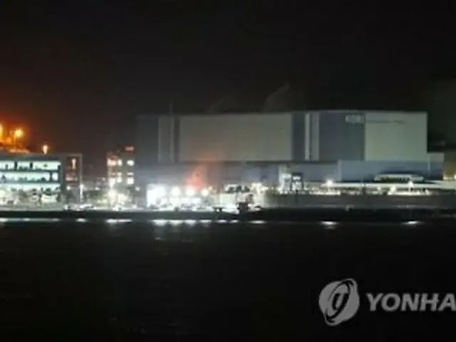 正常に稼働中の高里原発＝１２日、釜山（聯合ニュース）
