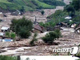 咸鏡北道・洪水被害の現場写真公開＝北朝鮮メディア
