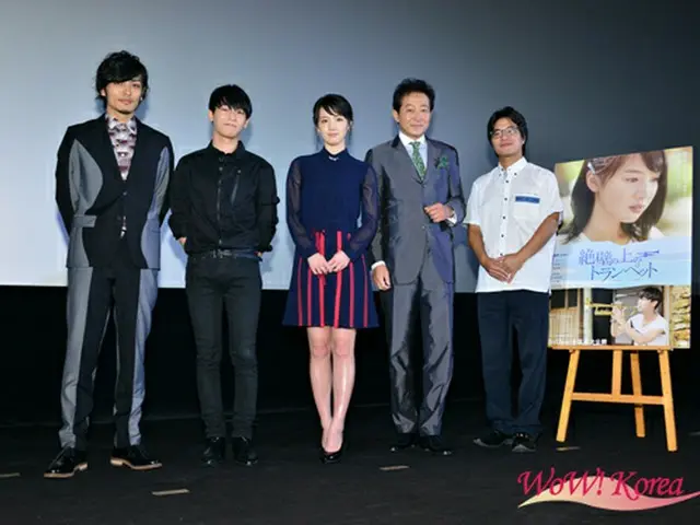 【速報イベントレポ】L.Joe（TEENTOP）、桜庭ななみらと主演映画『絶壁の上のトランペット』初日舞台挨拶に登場