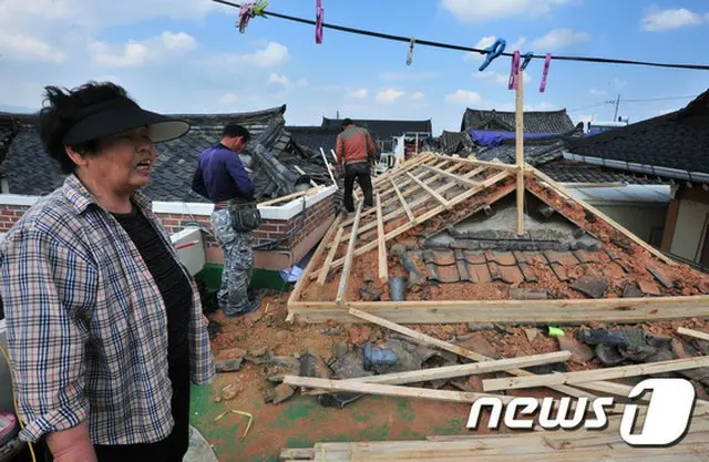 地震特別災害地域に指定された韓国・慶州（キョンジュ）地域の被害規模が131億6000万ウォン（約12億400万円）に達するものと暫定推定された。（提供:news1）