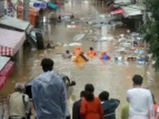 ［写真］台風１８号が韓国南部直撃　各地で浸水被害