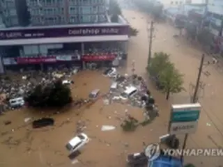 台風１８号被害　死者４人・行方不明３人＝韓国