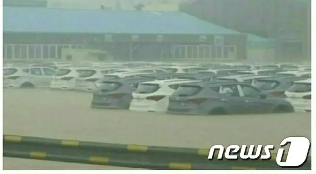 現代自動車の蔚山第2工場、台風被害で稼働できず2日目突入…