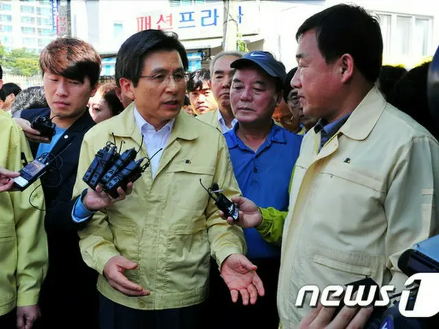 韓国首相、台風18号被害の蔚山を視察 「復旧・支援に最善尽くす」