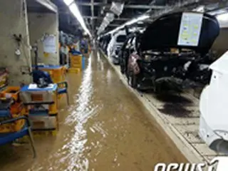 台風で浸水被害の現代自動車工場、早ければ11日に正常稼働