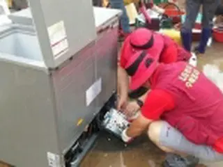 ［写真］台風被害の家電　無償修理へ