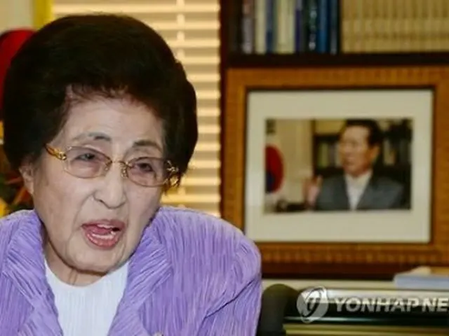 李姫鎬氏＝（聯合ニュース）