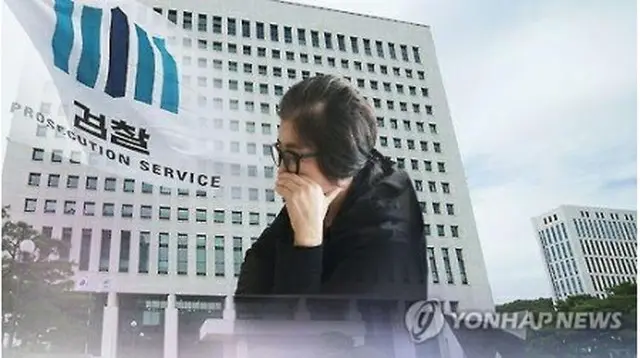 検察の聴取を控える崔順実氏＝（聯合ニュースＴＶ）