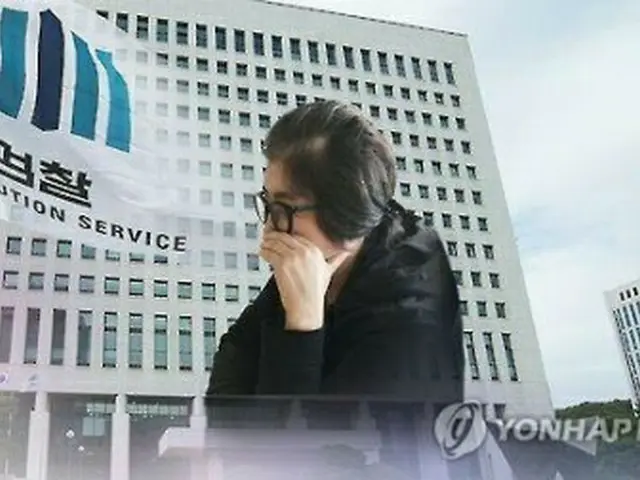 検察の聴取を控える崔順実氏＝（聯合ニュースＴＶ）