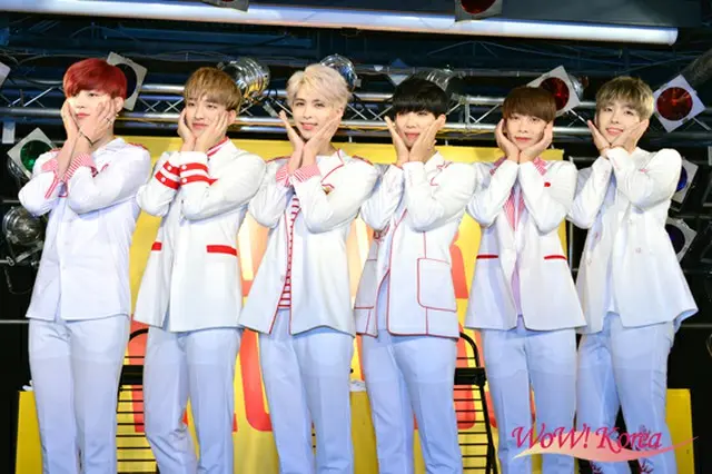 「SNUPER」左からウソン、セビン、テウン、スヒョン、サンイル、サンホ