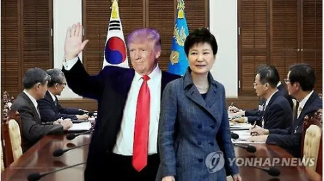 朴大統領（右）がトランプ氏とどのような外交関係を築くか注目される（イメージ）＝（聯合ニュース）