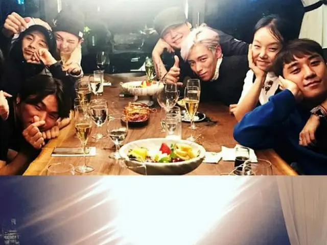 YGエンターテインメントのヤン・ヒョンソク代表プロデューサーと「BIGBANG」のメンバーがホームパーティー現場の写真を公開した。（提供:OSEN）
