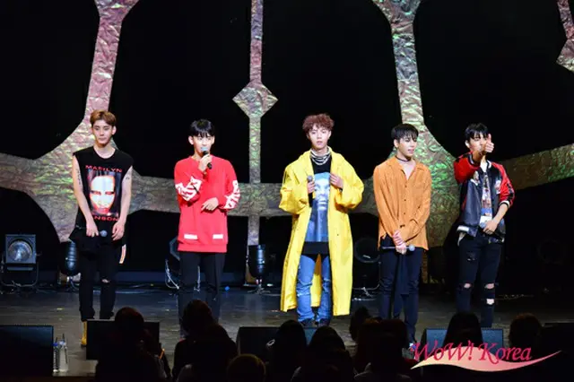 「MYNAME」左からコヌ、セヨン、ジュンQ、チェジン、インス