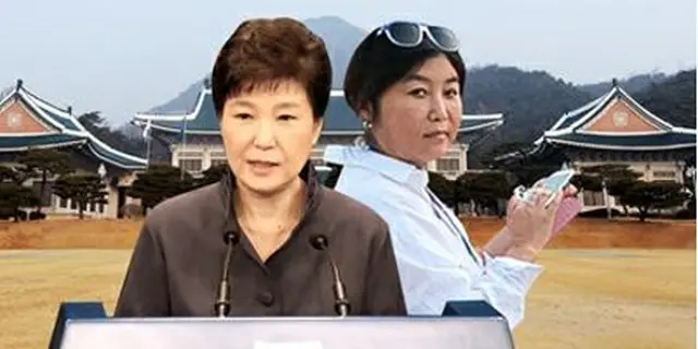 朴槿恵大統領（左）と親友の崔順実（チェ・スンシル）容疑者＝（聯合ニュース）