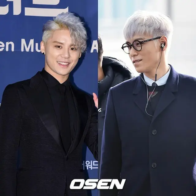 T.O.P（BIGBANG）＆ジュンス（JYJ）、歌謡界の同僚から義務警察の同期に（提供:OSEN）