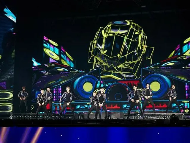 「EXO」が3度目の単独コンサートツアー台湾公演の初日公演を大盛況のうちに終えた。(提供:OSEN）