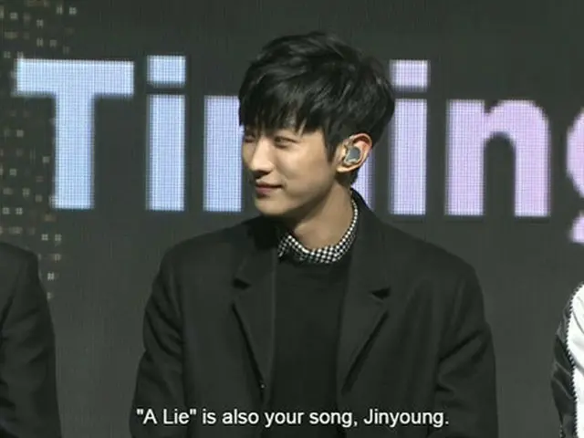 韓国ボーイズグループ「B1A4」が新曲「嘘だ（A Lie）」を発表し、メンバーのジニョンが歌詞について説明した。（提供:OSEN）