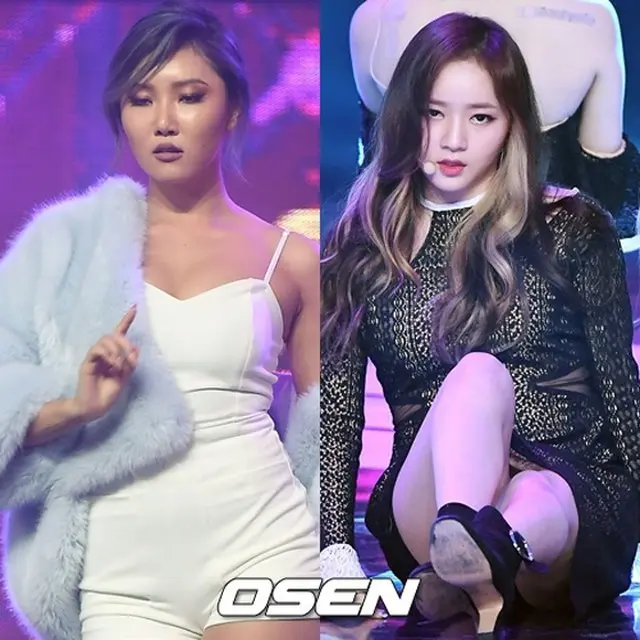 ファサ（MAMAMOO）＆ソジョン（LADIES’ CODE）、「ミュージックバンク」でスペシャルステージ披露！（提供:OSEN）