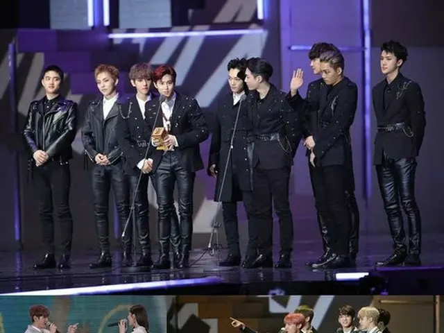 「EXO」が「2016 MAMA」で4冠王を記録し、初の4年連続大賞受賞（提供:OSEN）