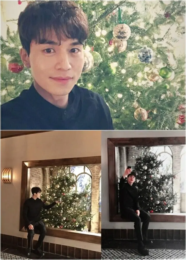 SNSを通じてクリスマスのあいさつをした俳優イ・ドンウク。（提供:news1）