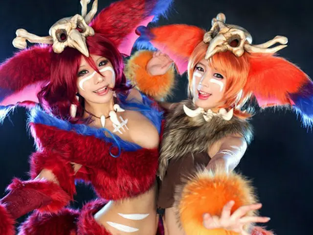 人気ゲーム「League of Legends」のキャラクター・Gnar（ナー）のコスプレ披露＝韓国（提供:OSEN）