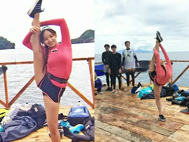 韓国ガールズグループ「宇宙少女」の中国人メンバーであるソンソが、人気バラエティー番組「ジャングルの法則」に出演した。（提供:news1）