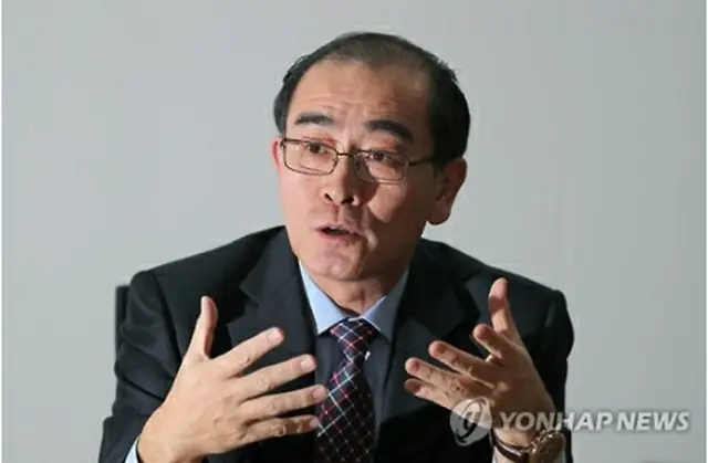 聯合ニュースのインタビューに応じるテ氏＝８日、ソウル（聯合ニュース）
