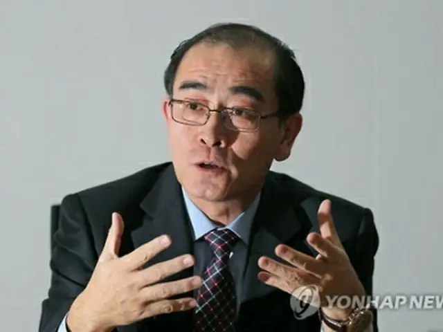聯合ニュースのインタビューに応じるテ氏＝８日、ソウル（聯合ニュース）