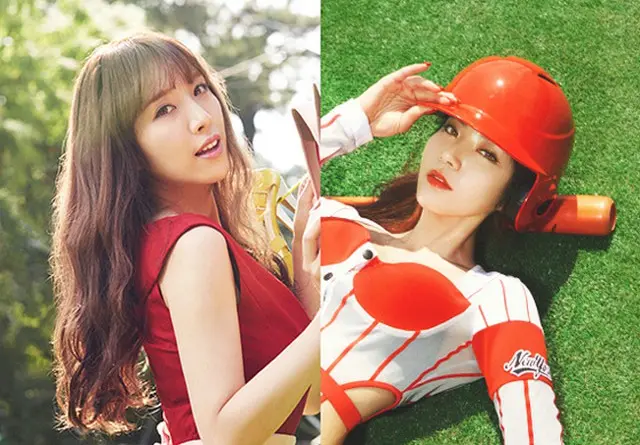 韓国ガールズグループ「Brave Girls」のユジン（24）とヘラン（23）が活動を中断する。（提供:OSEN）
