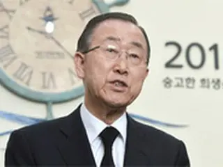 潘基文氏、“あらゆる疑惑攻勢”積極的に対応