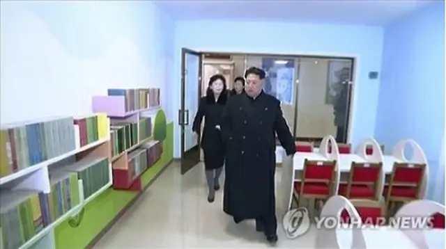 記録映画での金党委員長の視察場面＝（朝鮮中央テレビ＝聯合ニュース）