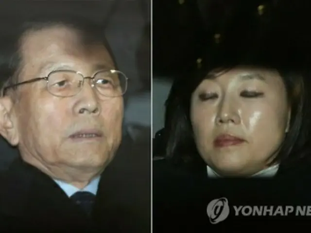 金淇春元大統領秘書室長（左）と趙允旋文化体育観光部長官＝（聯合ニュース）