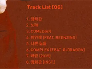 Zion.T、トラックリスト公開…G-DRAGON＆ Beenzino＆ Kushが参加
