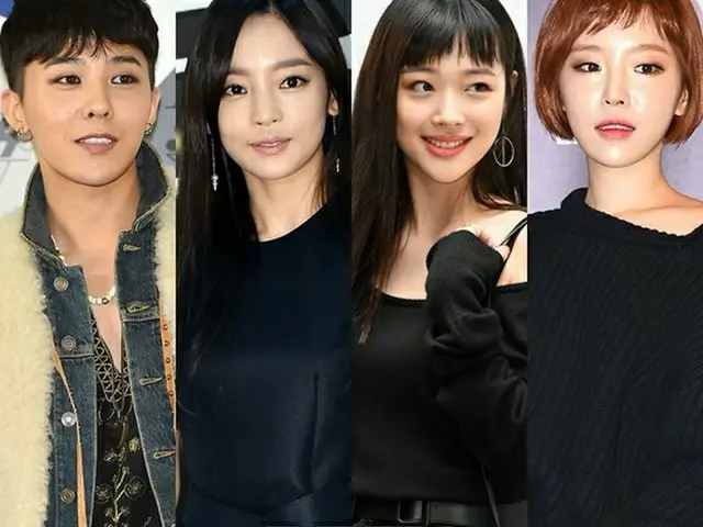 「BIGBANG」G-DRAGON（28）と元「f(x)」ソルリ（22）、「Brown Eyed Girls」ガイン（29）、元「KARA」ハラ（26）が遊園地で目撃され、関心が集まっている。