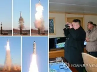 北朝鮮のミサイル試射　金正恩氏が２日間現場で指揮か