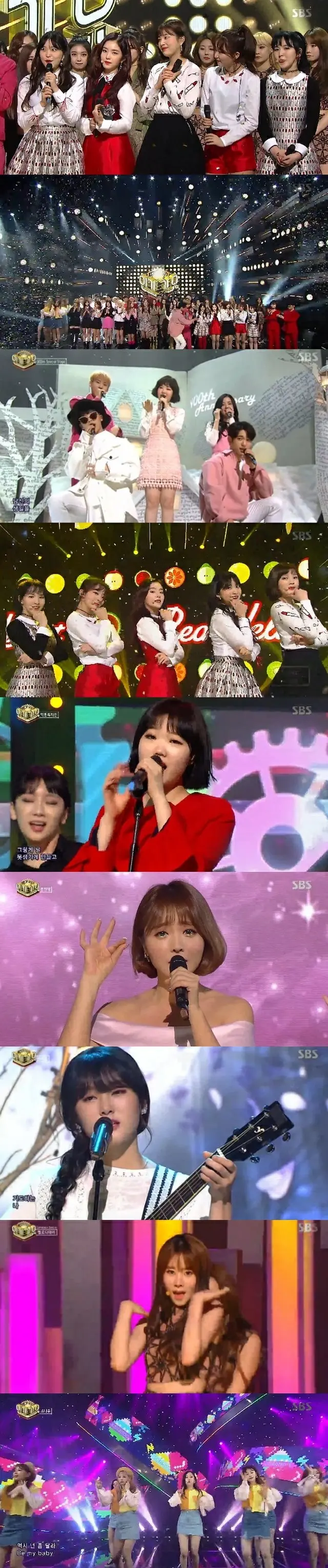 ガールズグループ「Red Velvet」がSBS「人気歌謡」で1位に輝いた。（提供:news1）