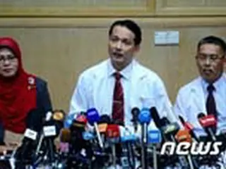 マレーシア・クアラルンプール国立病院で「金正男氏殺害」に関する会見＝多数のメディア詰めかける