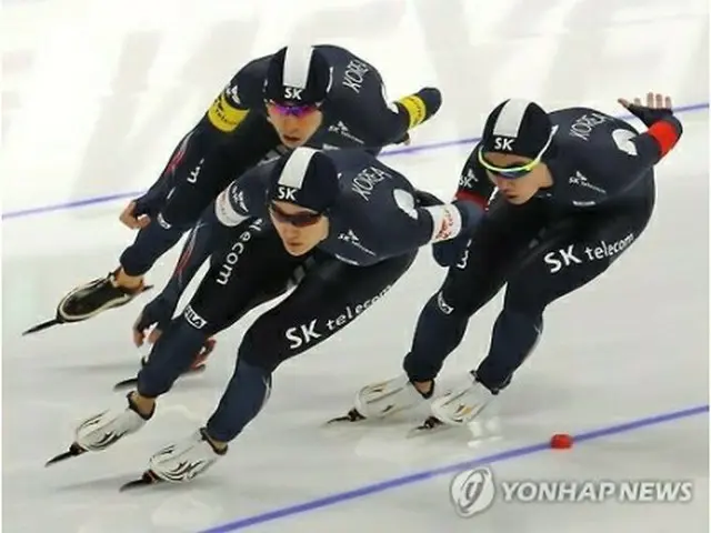 男子団体追い抜きの韓国チーム（資料写真）＝（聯合ニュース）
