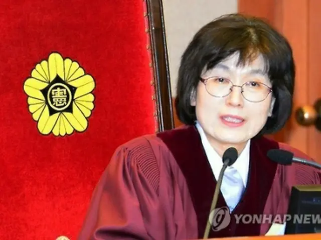 １３日に退任する李裁判官＝（聯合ニュース）