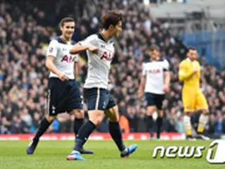 ＜サッカー＞ソン・フンミン、FAカップ8強戦でハットトリック