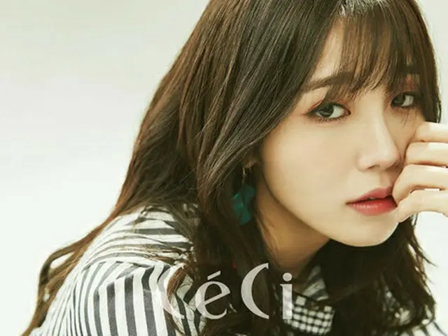 韓国のファッション誌「CeCi」4月号にチョン・ウンジ(23)の単独画報とインタビューが公開される。(提供:OSEN)